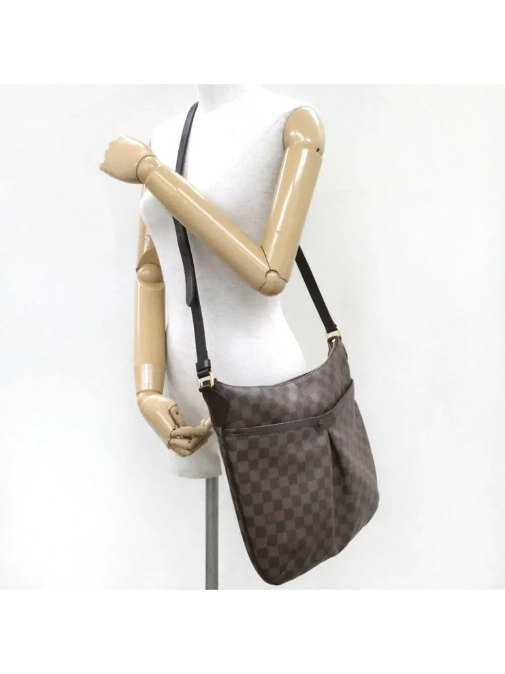 Louis Vuitton Damier Blue Msbeli GM Crossbody Shoulder Bag Ebene